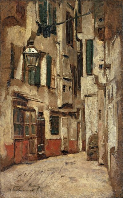 Venetian Alley to the Right by Max Liebermann